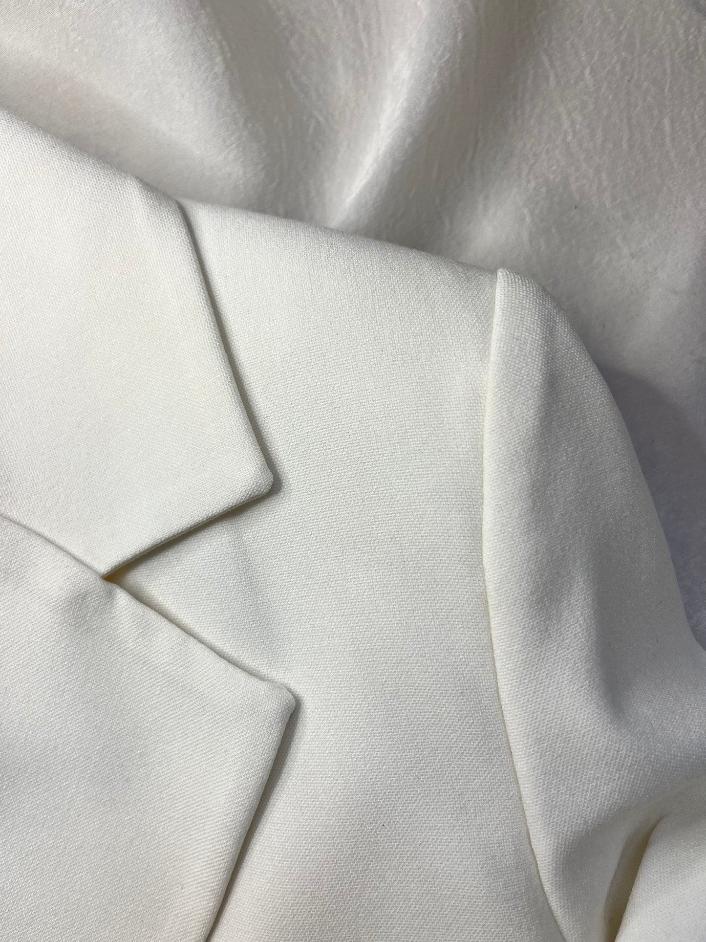 Veste Tailleur Écru Femme Élégante