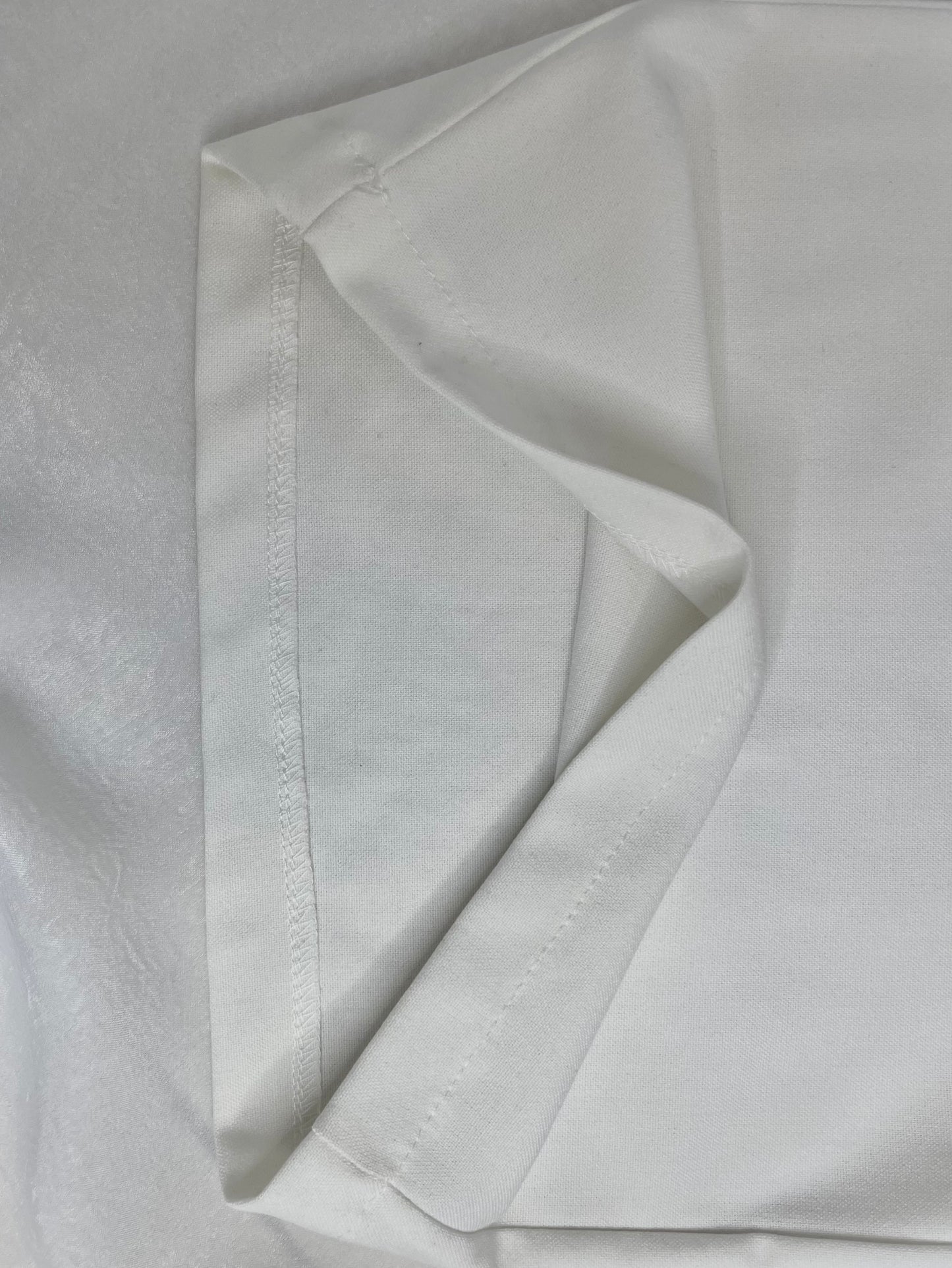 Pantalon Tailleur Écru Femme Chic