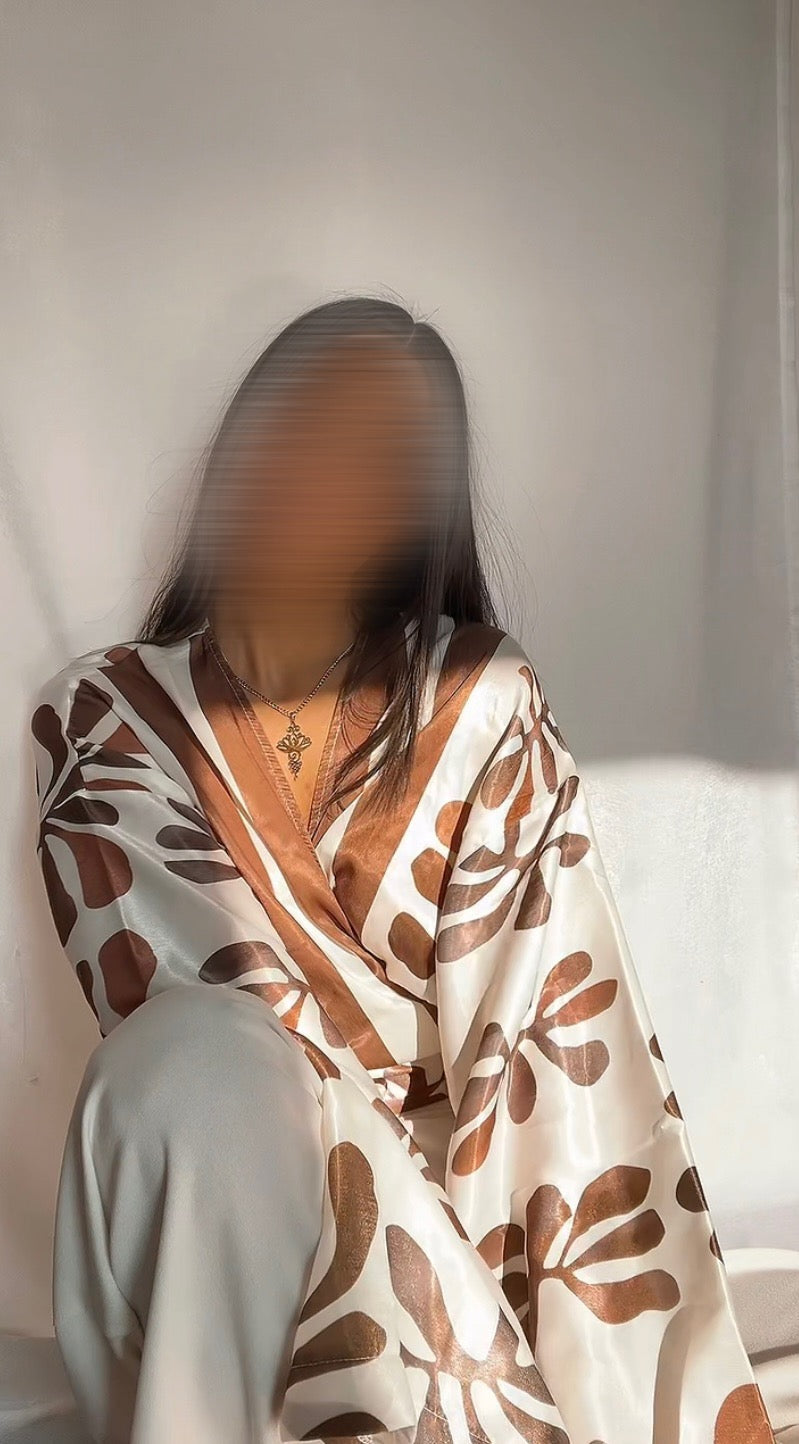 Blouse Satinée à Nouer.