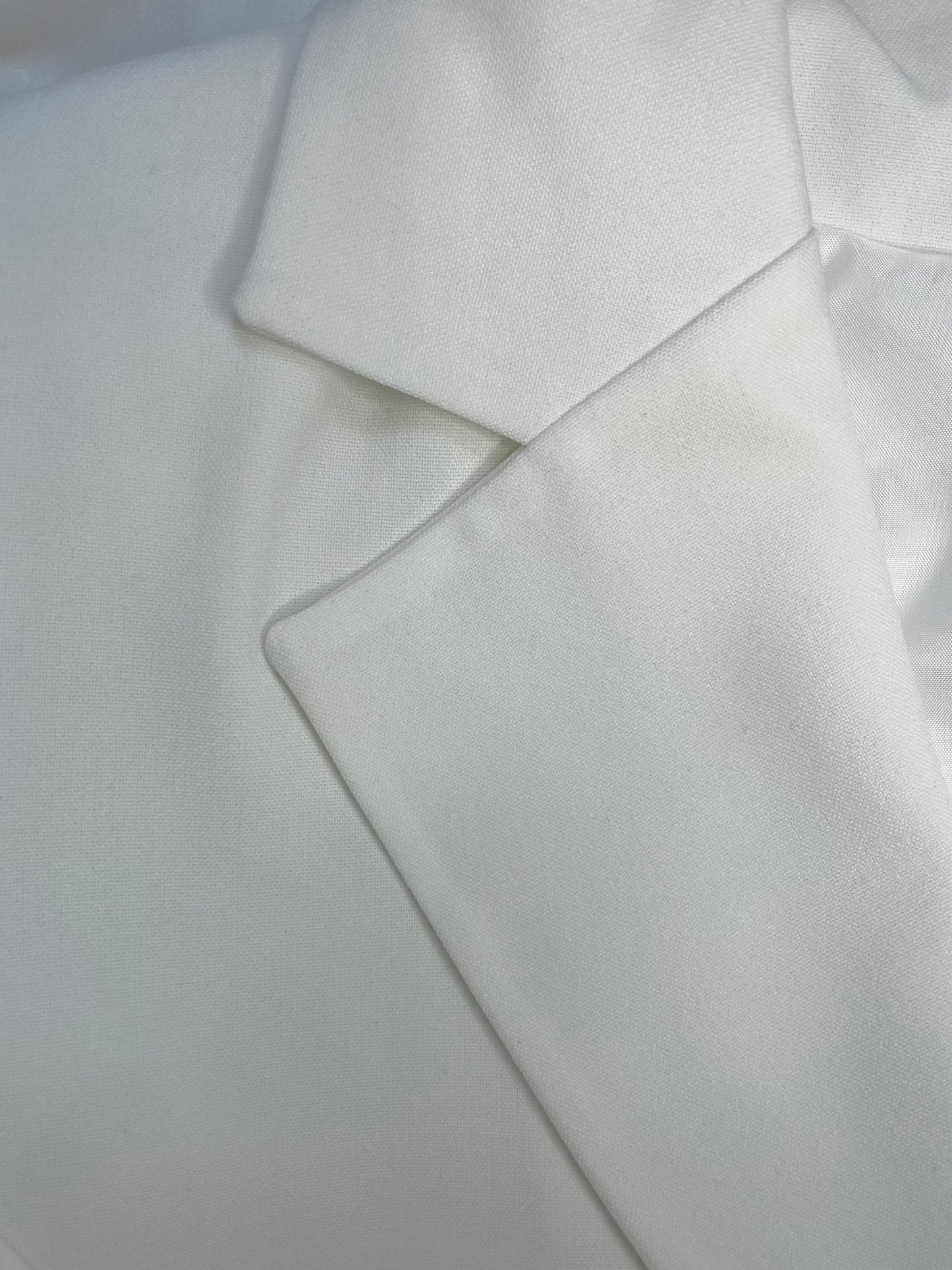 Veste Tailleur Écru Femme Élégante