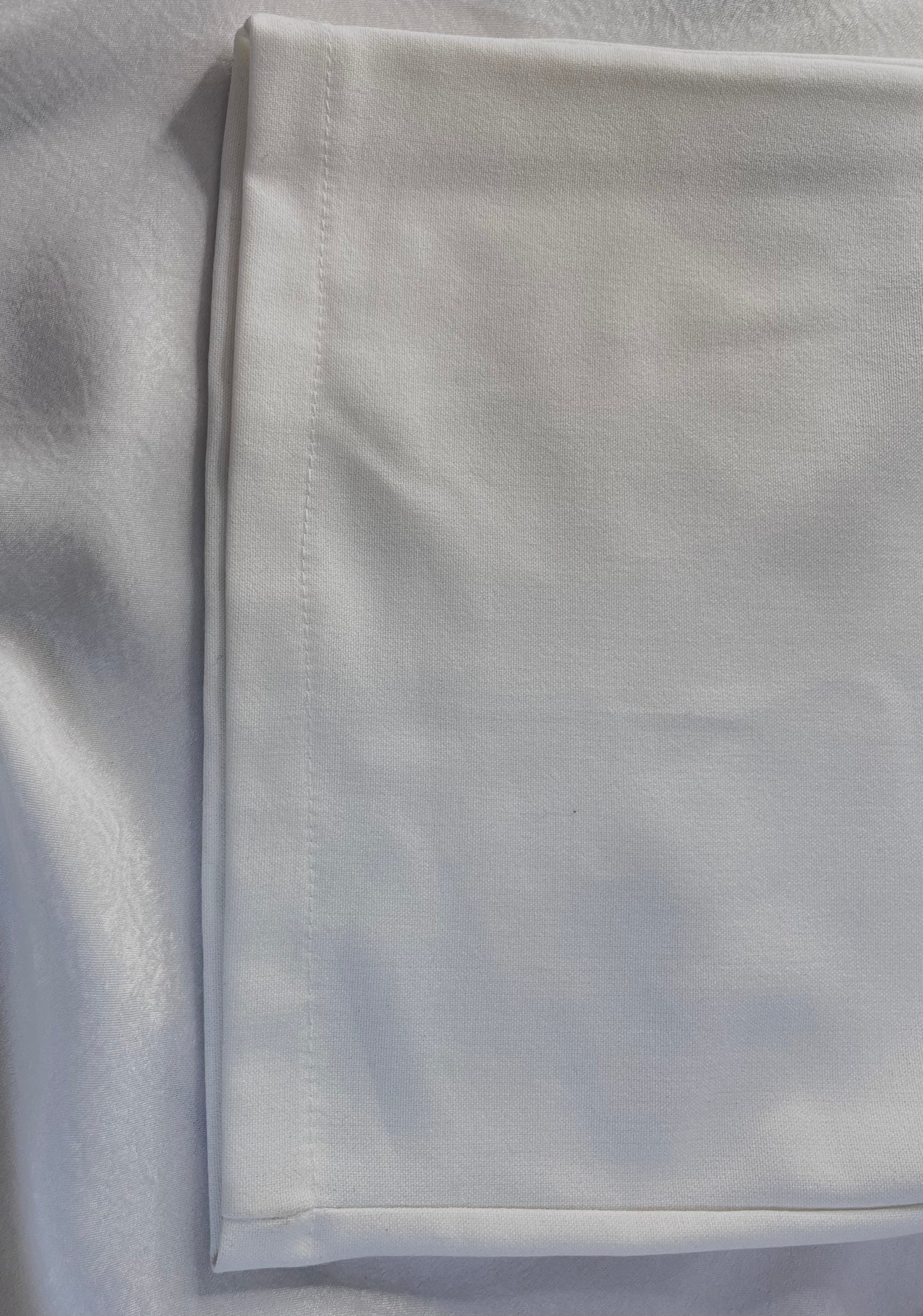 Pantalon Tailleur Écru Femme Chic
