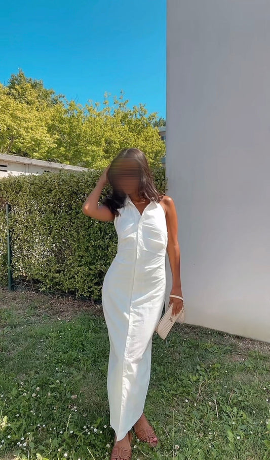 Robe longue blanche - Divine Épure