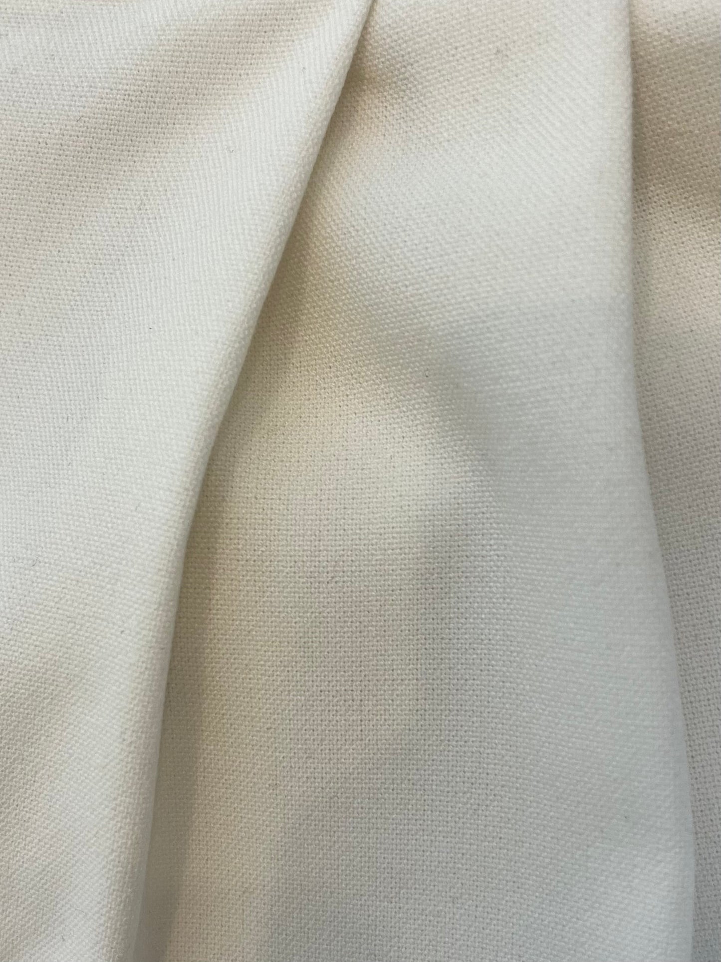 Pantalon Tailleur Écru Femme Chic