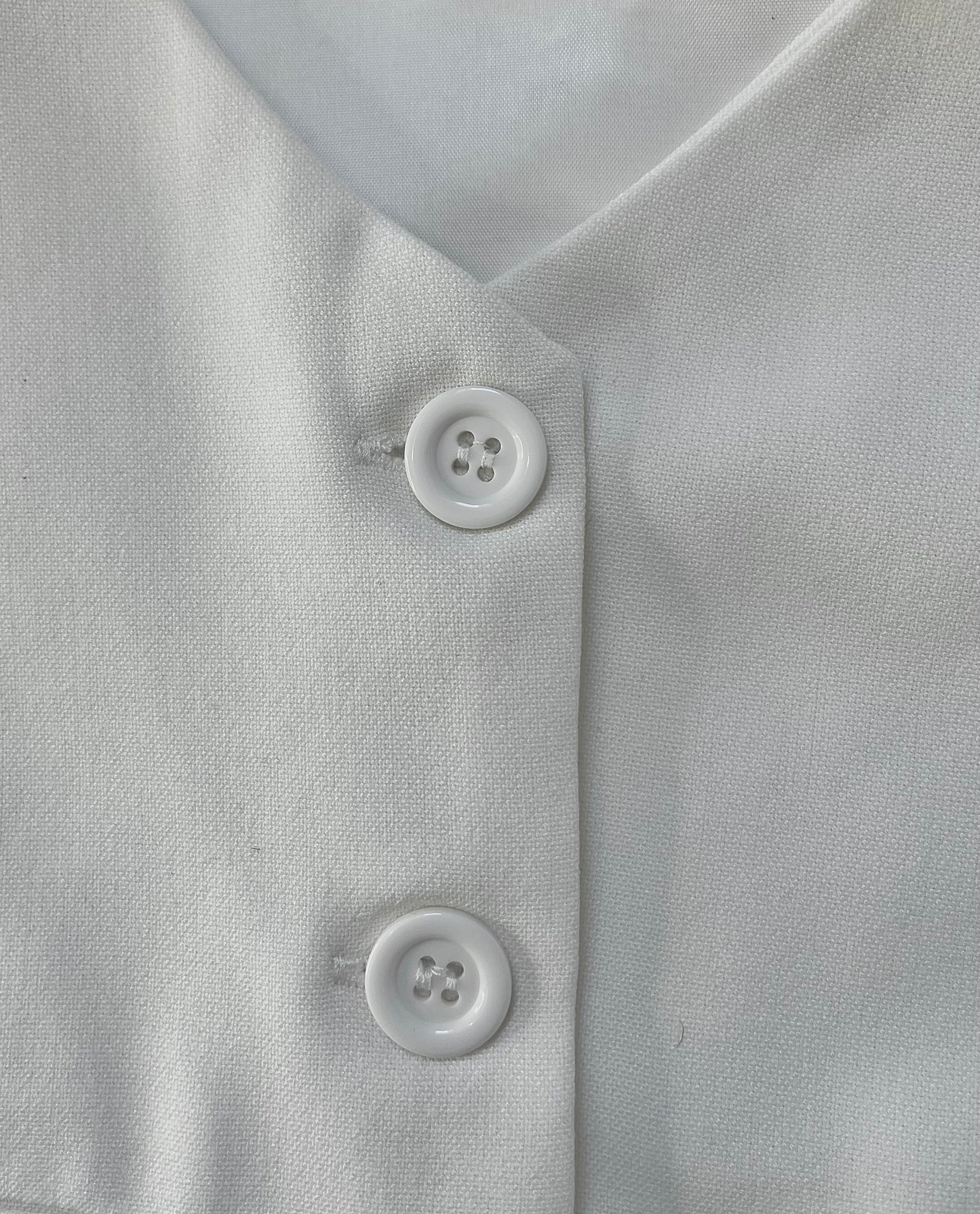 Gilet Tailleur Écru Femme Élégant