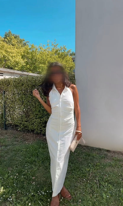 Robe longue blanche - Divine Épure