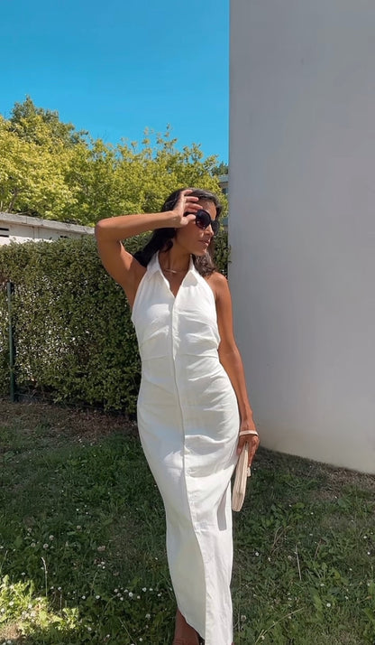 Robe longue blanche - Divine Épure